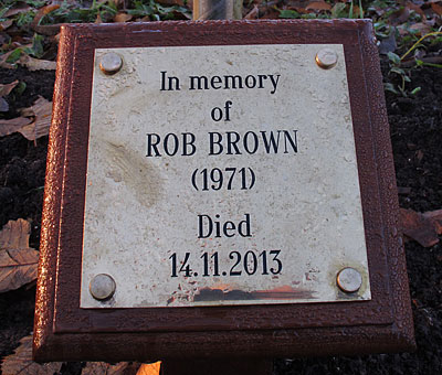 robert brown plaque