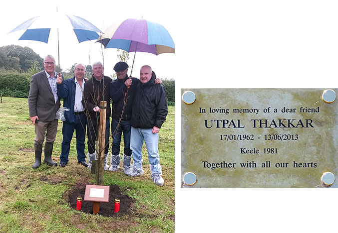 Uptal Thakkar planting and plaque