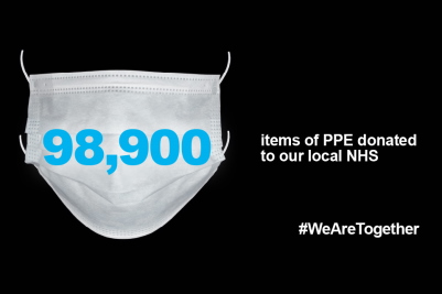 98,900 items of PPE donated to our local NHS