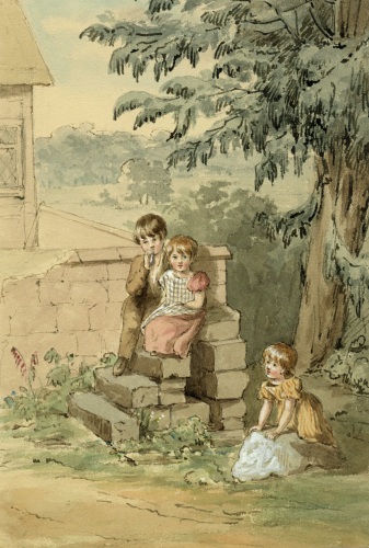 Children from Keele village by Charlotte Augusta Sneyd, n.d. [SW 25]