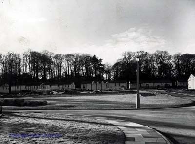 Library site huts December 1959
