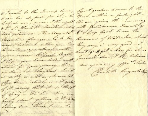 Charlotte Augusta Sneyd to brother Ralph Sneyd, 13 May 1816 [Sneyd S[RS/CAS]3]