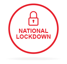 National lockdown icon