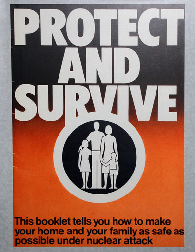 Protect and Survive 1980, Leo Reynolds, 'Protect and Survive', (2013). Available at PROTECT AND SURVIVE | Royal Air Force Museum Cosford Shifnal… | Flickr. Distributed under a CC license: Creative Commons — Attribution-NonCommercial-ShareAlike 2.0 Generic — CC BY-NC-SA 2.0