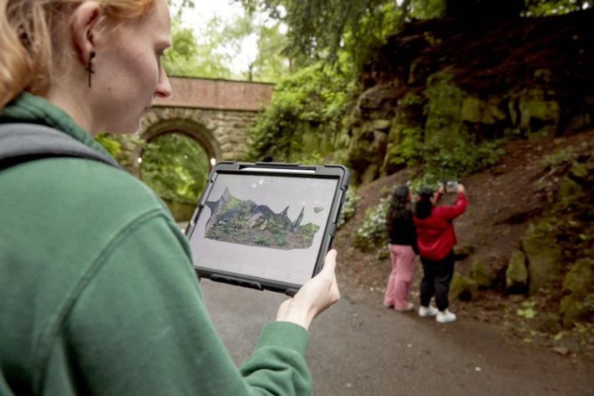 Geography ug students on campus