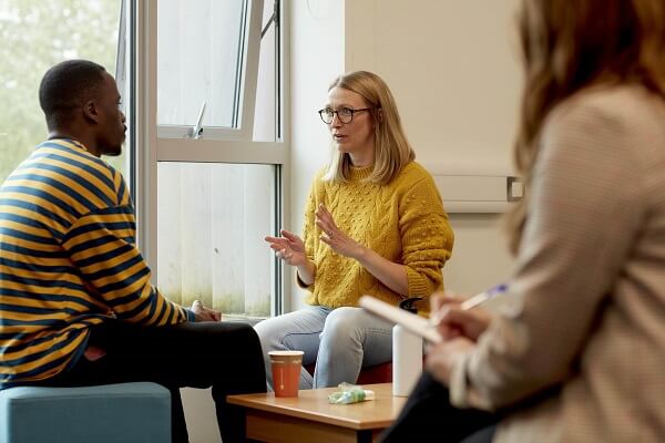 counselling session at Keele university 