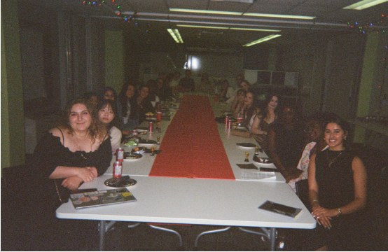 Exchange students at the end of year celebrations