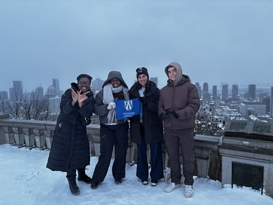 Harleen and students from the University of Windsor, Canada