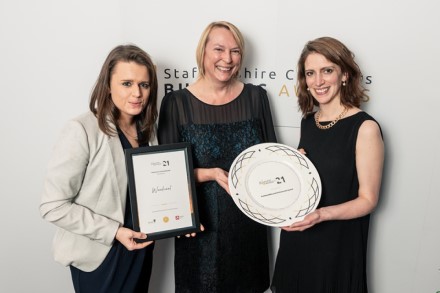 Photograph of Woolcool, joint winners in the Sustainability and Environment Category at this year's Staffordshire Chambers of Commerce Business Awards.