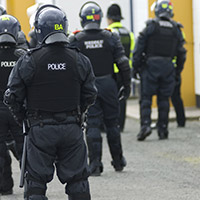 riot police in gear