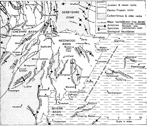 Central England Structural Geology