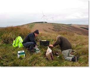 On site at a wind farm