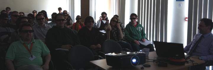 Dr Sule Suso presented his work to a group of colleagues and students at the Guy Hilton Research Centre