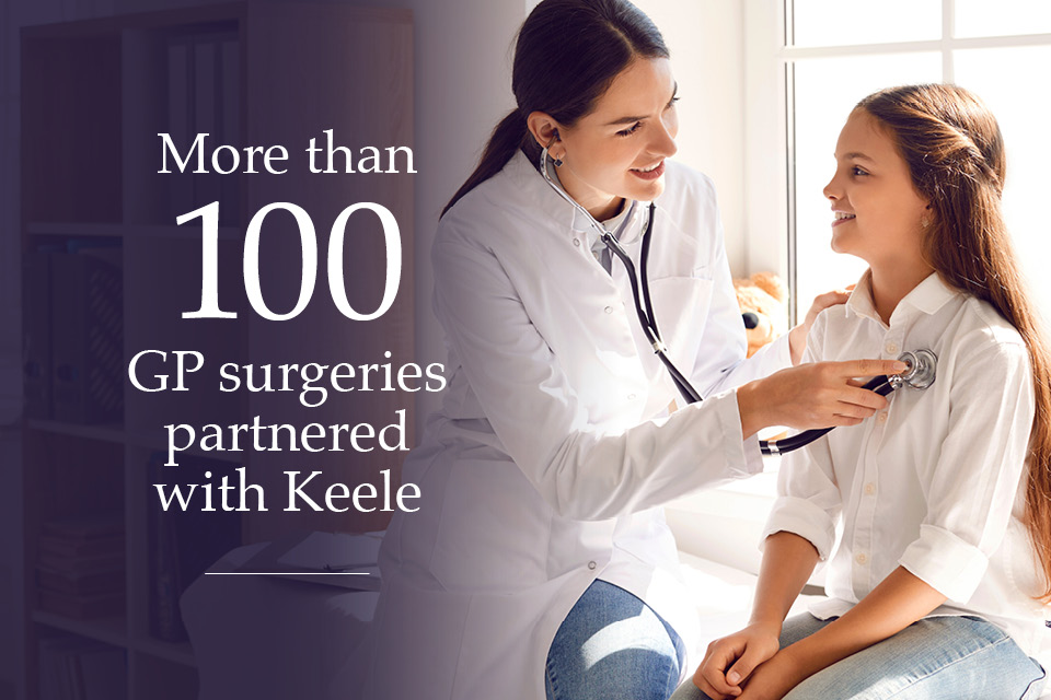 More than 100 GP surgeries partnered with Keele