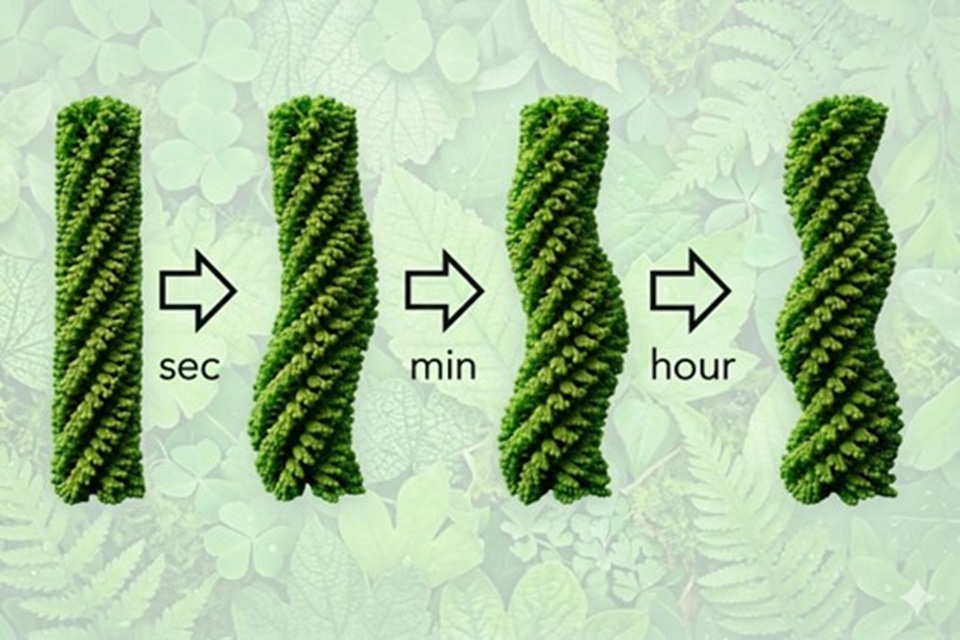 Researchers develop polymer which evolves into a helical structure