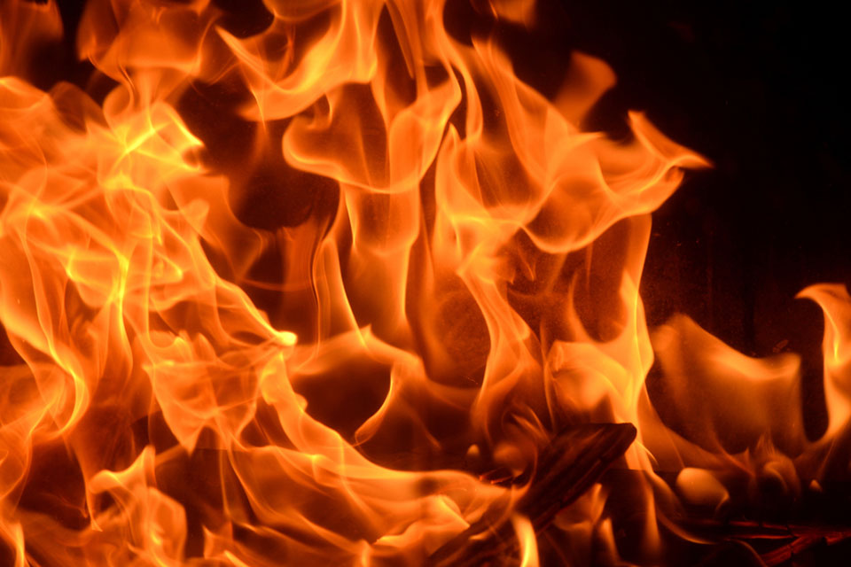Arson demonstration