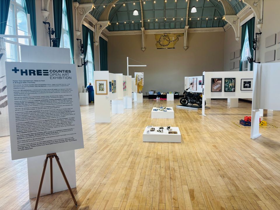 Three Counties Open Art Exhibition 2025 launches at Fenton Town Hall