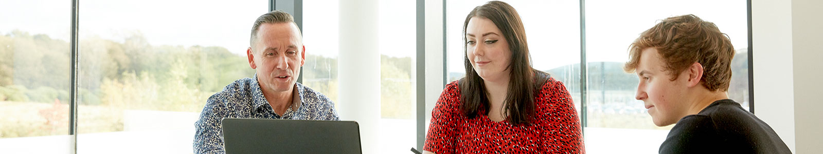 People at work in an office