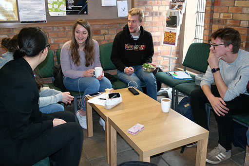 Space to meet with friends 