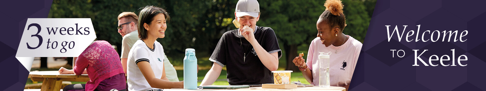 Three weeks to go banner