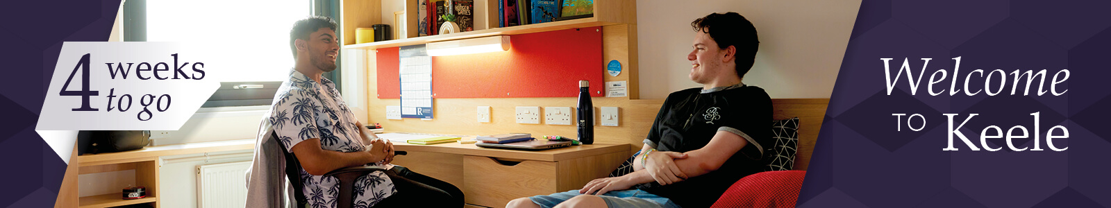 Four weeks to go banner