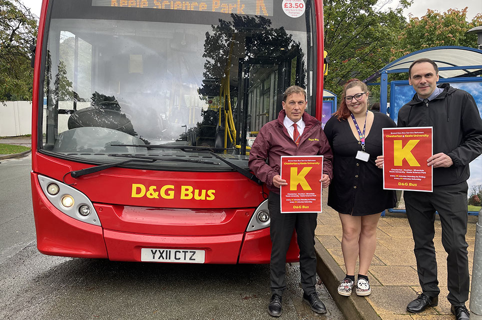 New bus service trial arrives at Keele