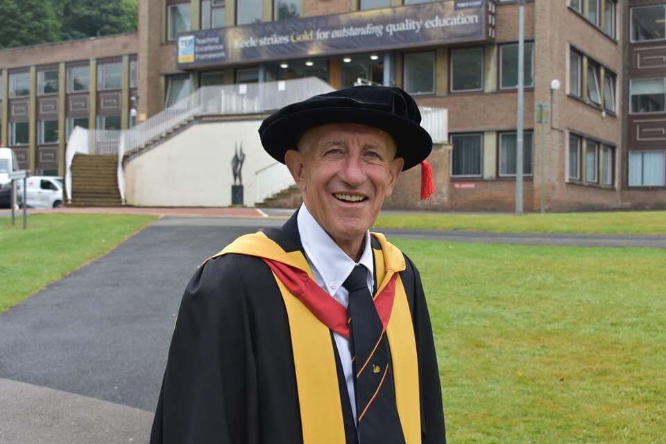 Gordon graduates with his sixth Keele degree