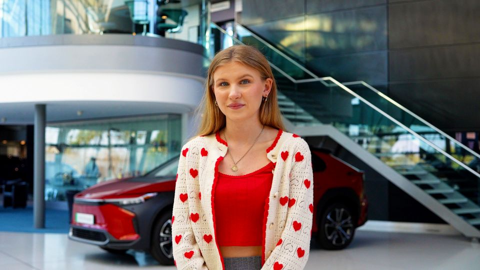 Student Ellie says placement year at Toyota has prepared her for the world of work 