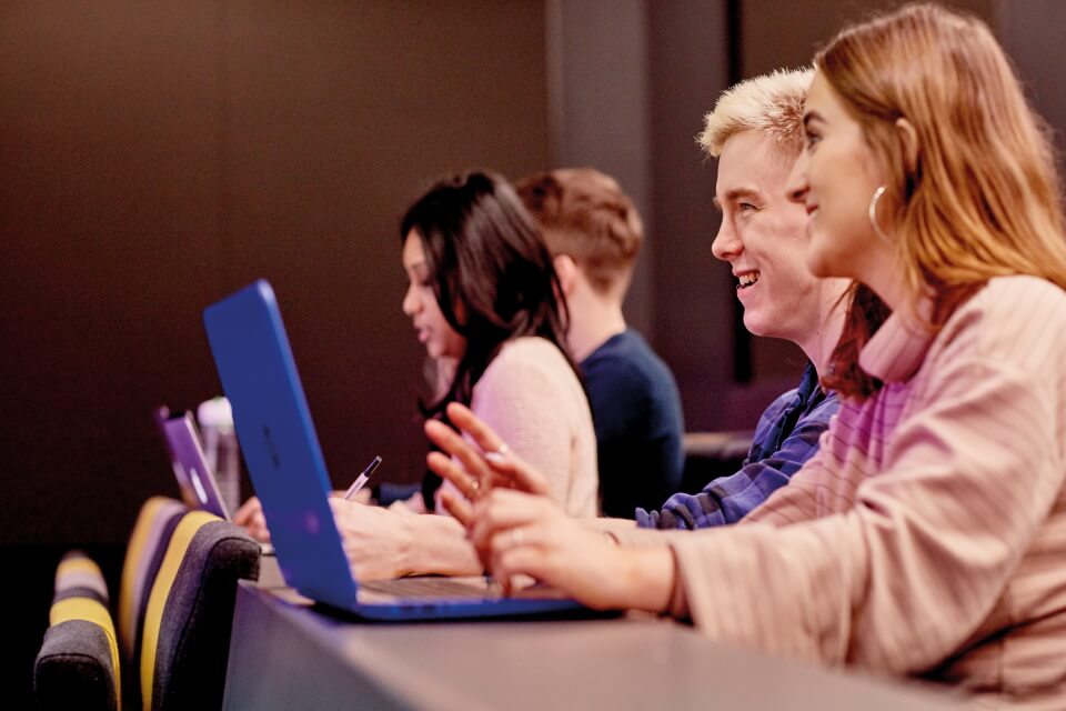 Image of students in lecture theatre 