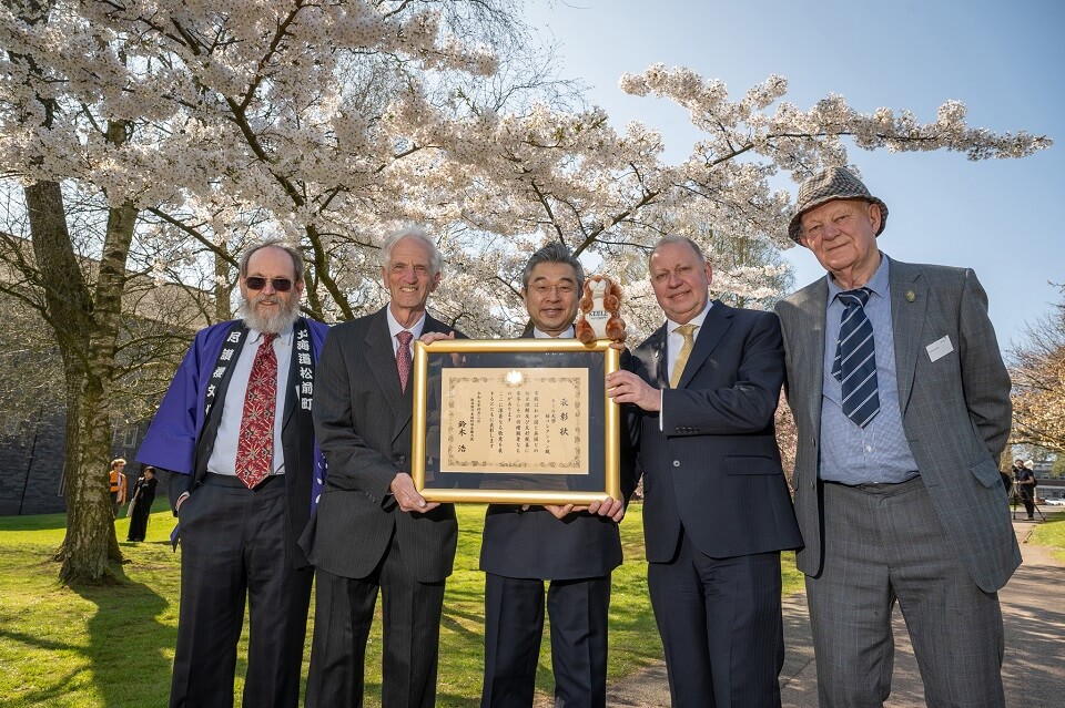 Keele University’s cherry tree collection receives top accolade from Japan’s Ambassador to the UK
