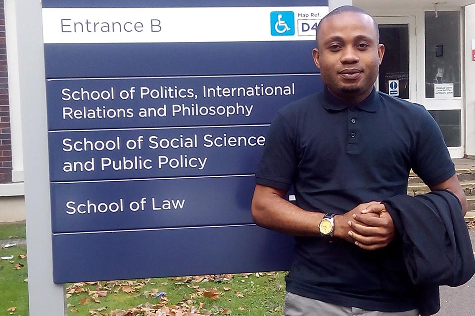 Meet Ndueso Akpan, Commonwealth shared scholar 2016-17, MA Politics and International Relations (Global Security)