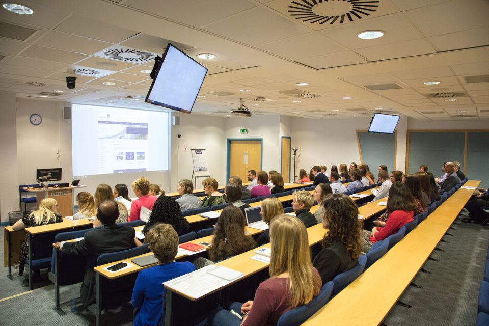 Picture of students in lecture theatre