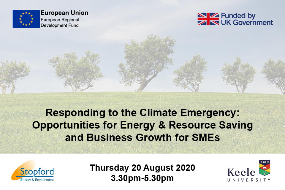 Responding to the Climate Emergency – Opportunities for Energy & Resource Saving and Business Growth