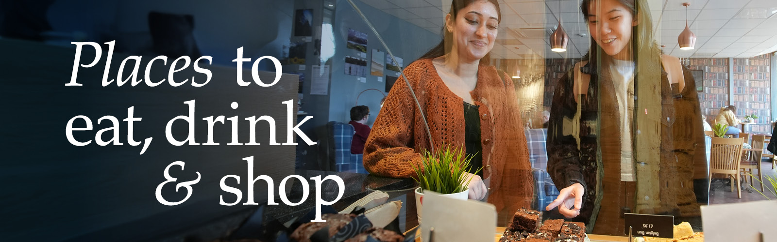 Keele students enjoying lunch at Keele's Kitchen Table eatery