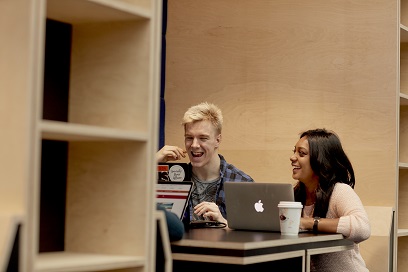 Students in the Smart Innovation Hub /Keele Business School 