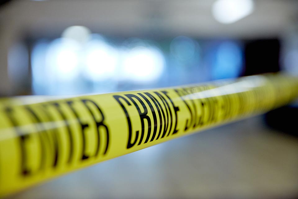 Keele Law with Criminology crime scene tape