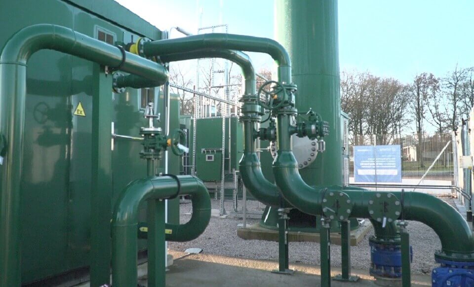 The electrolyser compound on the University’s campus