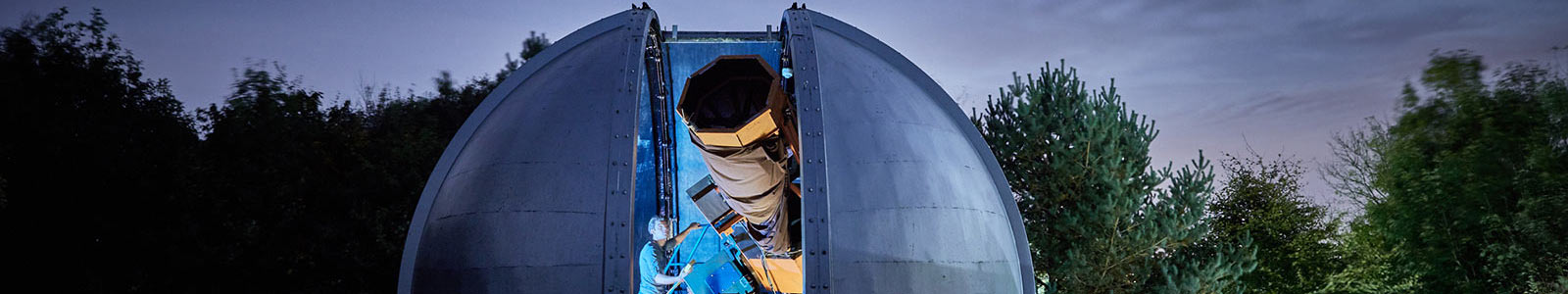 Astrophysics banner - telescope