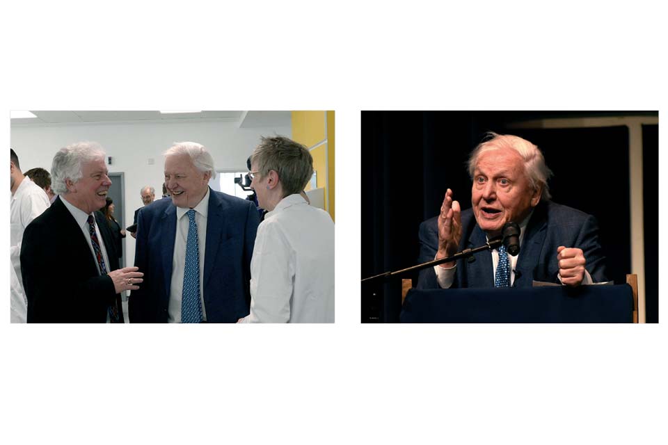 Sir David Attenborough visits Keele