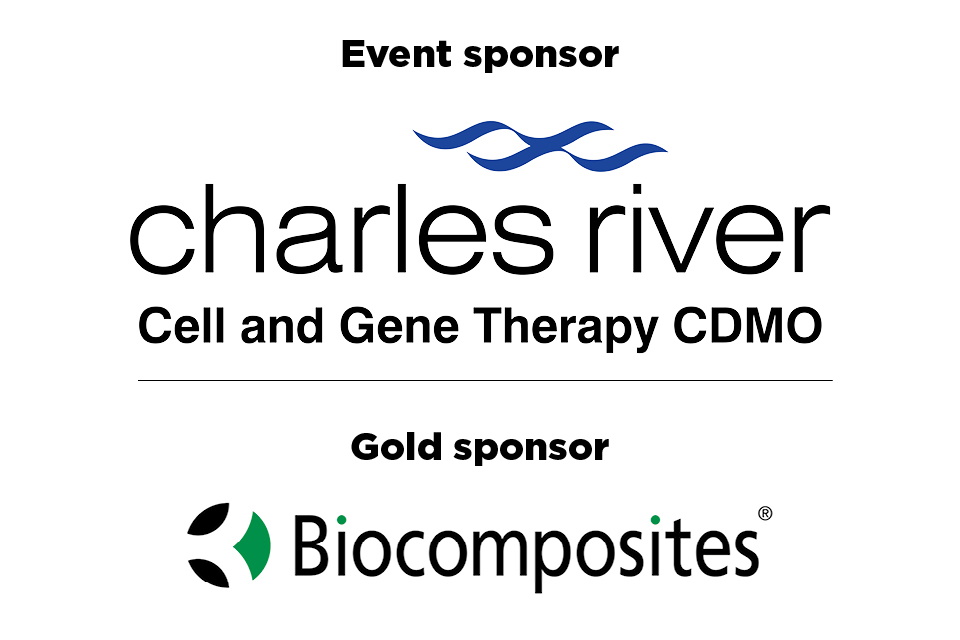 Logos for Charles River and Biocomposites.  (Charles River is the Event Sponsor; Biocomposites is a Gold sponsor)