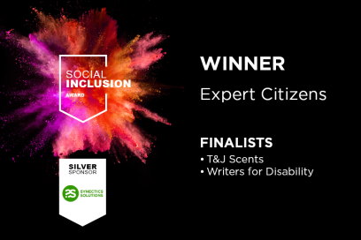 Expert Citizens, winners of the Social Inclusion award, sponsored by Synectics Solutions