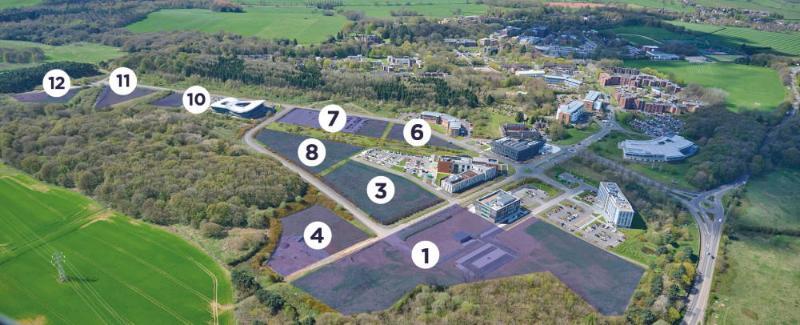 Aerial photograph of the Science and Innovation Park