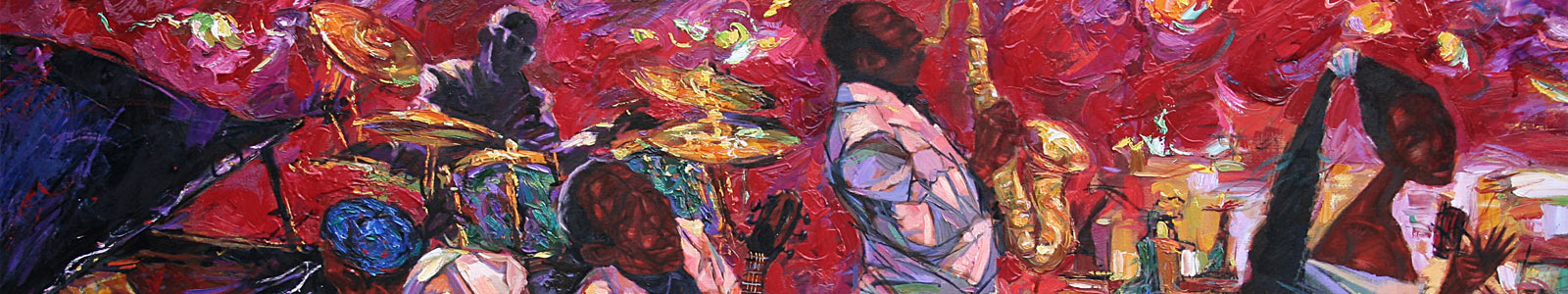 Jazz Musicians Oil Painting