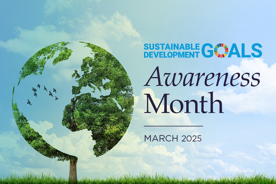 Sustainable Development Goals Awareness Month banner
